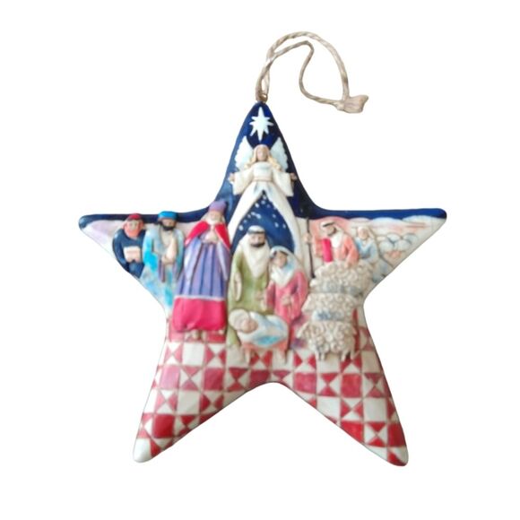Jim Shore Christmas Nativity Star Ornament - Picture 3 of 11